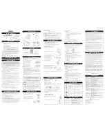 Omron BP710 Instruction Manual предпросмотр