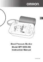 Preview for 1 page of Omron BP7455CAN Instruction Manual