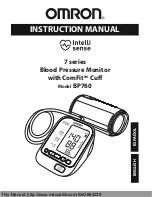 Предварительный просмотр 2 страницы Omron BP760 Instruction Manual