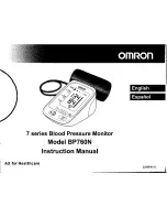 Предварительный просмотр 1 страницы Omron BP760N Instruction Manual