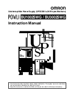 Preview for 1 page of Omron BU1002SWG Instruction Manual