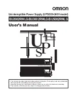 Preview for 3 page of Omron BU2002RWLG User Manual