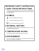 Предварительный просмотр 6 страницы Omron BU2002RWLG User Manual