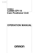 Omron C200H-CP114 Operation Manual preview