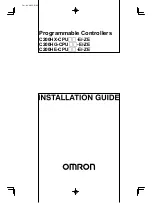 Omron C200HE-CPU -Z Series Installation Manual preview