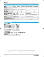 Предварительный просмотр 2 страницы Omron C200HW-NC113 - Datasheet