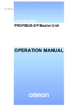 Omron C200HW-PRM21 Operation Manuals preview