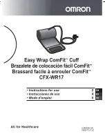 Preview for 1 page of Omron CFX-WR17 Instructions For Use Manual