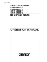 Preview for 1 page of Omron CJ - 12-2004 Manual