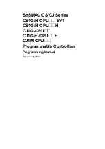 Предварительный просмотр 2 страницы Omron CJ1G-CPU series Programming Manual