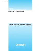 Предварительный просмотр 1 страницы Omron CJ1W-C113 - REV 02-2008 Operation Manual