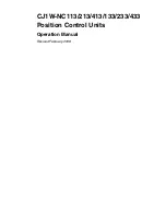 Preview for 2 page of Omron CJ1W-C113 - REV 02-2008 Operation Manual