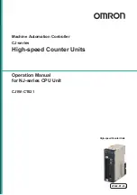 Preview for 1 page of Omron CJ1W-CT021 Operation Manuals