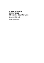 Preview for 2 page of Omron CJ1W-CTL41-E Operation Manuals