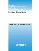 Предварительный просмотр 1 страницы Omron CJ1W-NC271 - 12-2009 Operation Manual