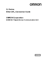 Preview for 1 page of Omron CJ1W-NC82 Connection Manual