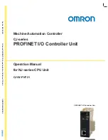 Предварительный просмотр 2 страницы Omron CJ1W-PNT21 Operation Manuals