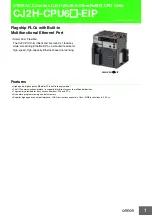 Preview for 1 page of Omron CJ2H-CPU68-EIP - Datasheet