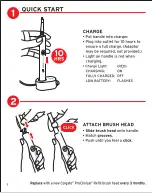 Preview for 4 page of Omron Colgate ProClinical C350 Instruction Manual