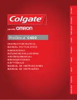 Preview for 1 page of Omron Colgate ProClinical C600 Instruction Manual