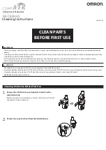 Preview for 1 page of Omron COMP A-I-R RE-C800KD Cleaning Instructions