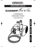 Preview for 1 page of Omron COMP Air XLT NE-C25 Instruction Manual