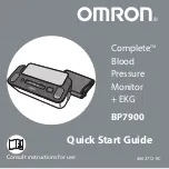 Omron Complete BP7900 Quick Start Manual preview