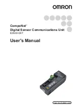 Preview for 1 page of Omron CompoNetT E3NW-CRT User Manual