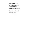 Предварительный просмотр 2 страницы Omron CP1H-CPU - 05-2006 Operation Manual