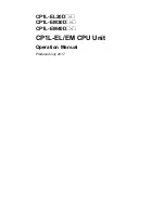 Preview for 3 page of Omron CP1L-EL20DR-D Operation Manual