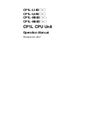 Предварительный просмотр 2 страницы Omron CP1L-L14D Series Operation Manual