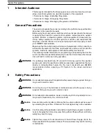 Preview for 8 page of Omron CPM1 - PROGRAMING  02-2001 Operation Manual