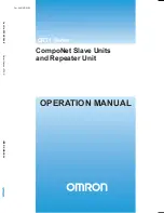 Preview for 1 page of Omron CRT1 - 10-2008 Operation Manual