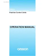 Предварительный просмотр 1 страницы Omron CS1W-213 - REV 02-2008 Operation Manual