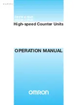 Preview for 1 page of Omron CS1W-CT021 Operation Manual