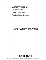 Предварительный просмотр 2 страницы Omron CS1W-DRM21 Operation Manual