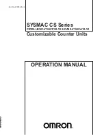 Предварительный просмотр 1 страницы Omron CS1W-HCA12-V1 Operation Manual