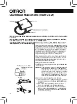 Предварительный просмотр 10 страницы Omron CS2 Small Cuff Instructions For Use Manual