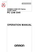 Preview for 1 page of Omron CVM1 Series Operation Manual