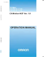 Предварительный просмотр 1 страницы Omron CX-MOTION-NCF - V1.8 Operation Manual