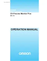 Предварительный просмотр 1 страницы Omron CX-Process Monitor Plus 2 Operation Manual