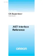 Предварительный просмотр 1 страницы Omron CX-Supervisor 3.1 Reference Manual