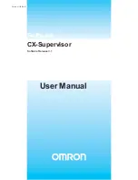 Preview for 1 page of Omron CX-Supervisor User Manual