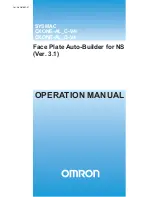 Предварительный просмотр 1 страницы Omron CXONE-ALD-V4 - 10-2010 Operation Manual