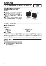 Preview for 1 page of Omron D3C Manual