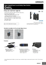 Preview for 1 page of Omron D41L Manual
