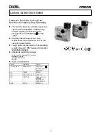 Omron D4BL - Manual предпросмотр