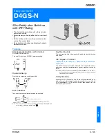 Preview for 1 page of Omron D4GS-N - Datasheet