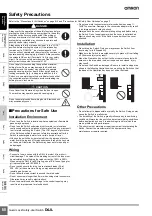 Preview for 18 page of Omron D4JL-1NFA-C5 Manual