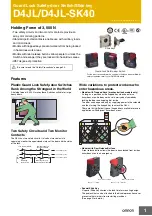 Omron D4JL Series Manual preview